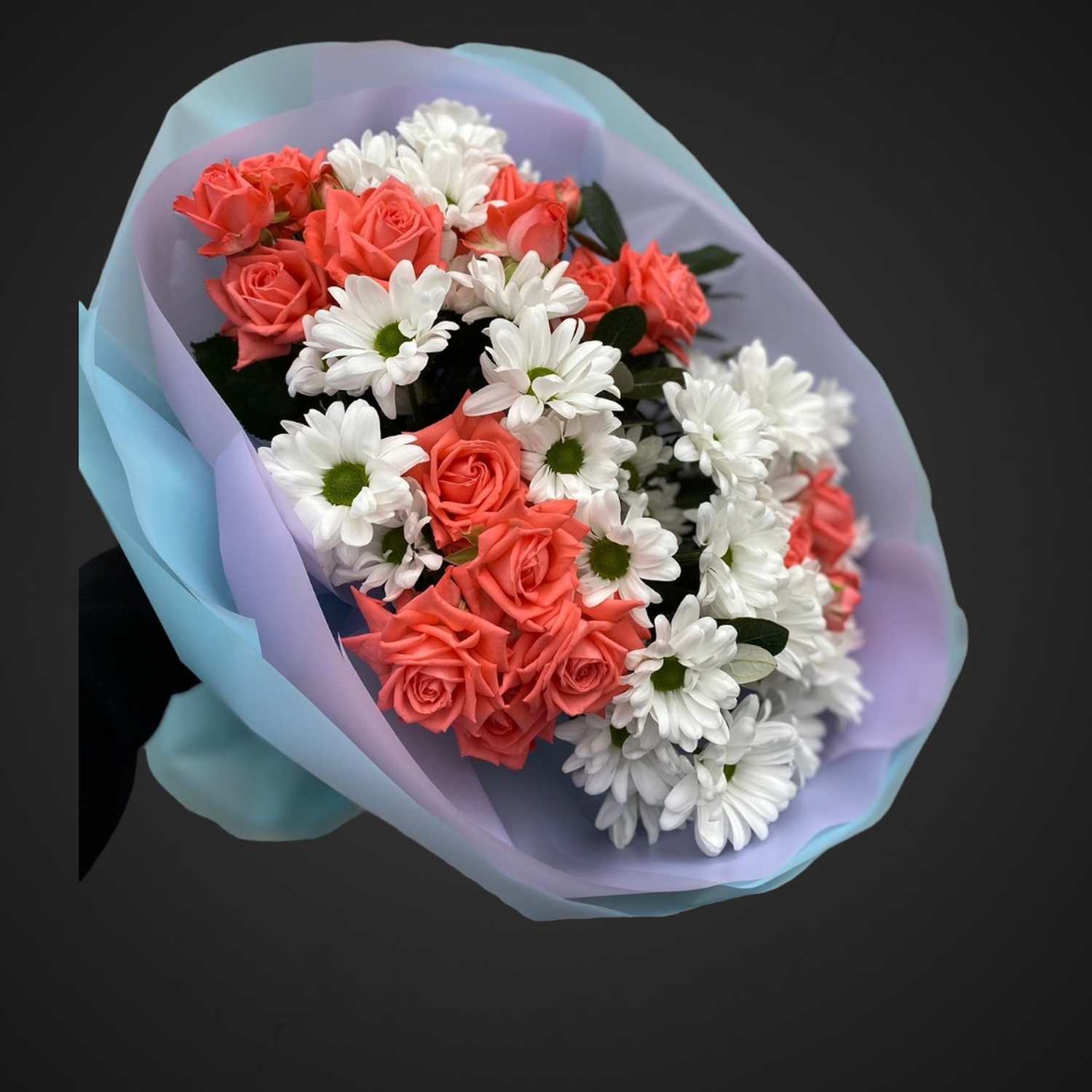 Букет 'Кокетка' — составной букет для покупки с доставкой в Аксае