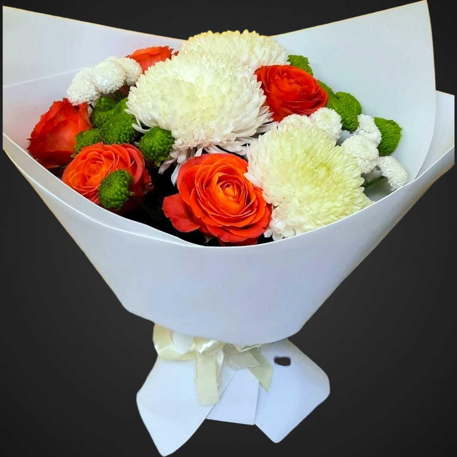 Букет 'Пушистое облачко', доставка по Аксаю, покупайте цветочные композиции