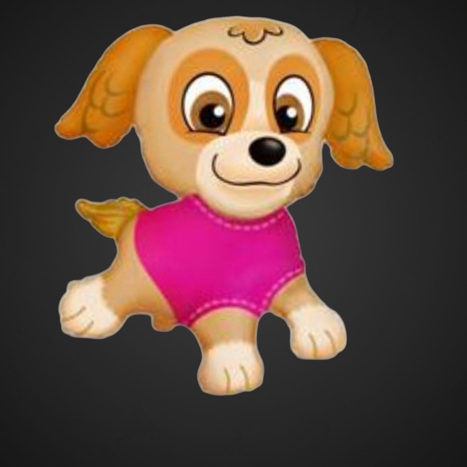 Фольгированный шар 'Щенок' в розовом цвете, 75*78 см, купить с доставкой в Аксай