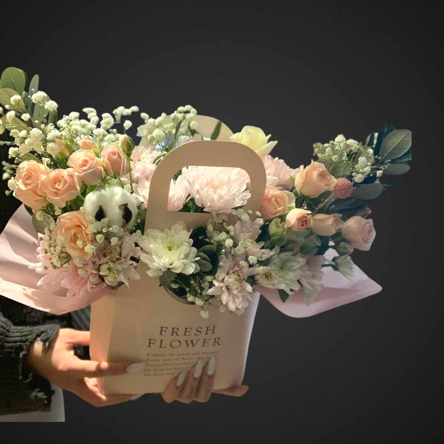 Композиция 'Розовое шампанское' для покупки с доставкой в Аксае