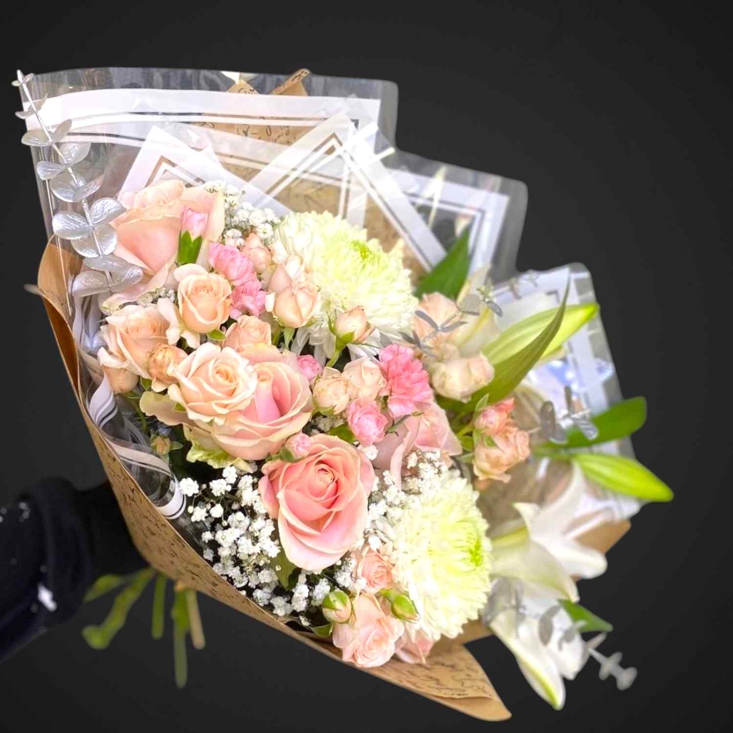 Букет 'Звездная пыль', составной букет для покупки с доставкой в Аксае