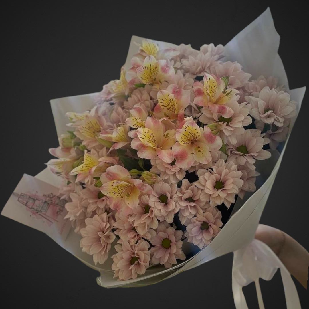 Букет 'Карамель', составной букет для покупки с доставкой в Аксае